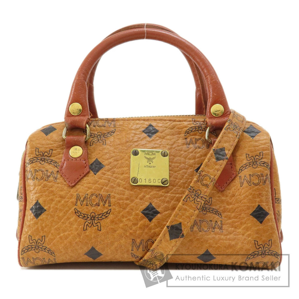 MCM Boston Handbag Leather